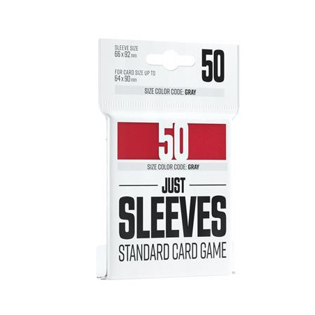 Just Sleeves Standard Card Game Red (50)