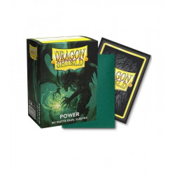 Dragon Shield - 100 Sleeves Dual Matte - Metallic Green Power