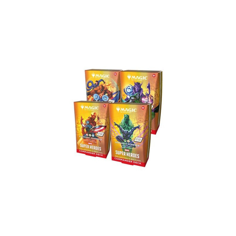 Magic the Gathering Marvel Super Heroes Collector's Edition Commander Decks Caja (4) inglés