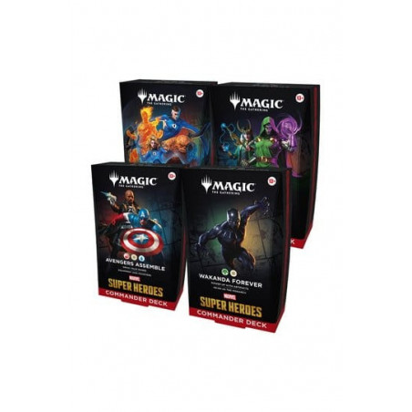Magic the Gathering Marvel Super Heroes Commander Decks Caja (4) inglés