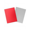 Fundas Standard Matte Dual (100 unidades) Crimson & Silver - Dragon Shield