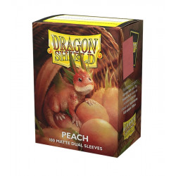 Fundas Standard Dual Matte Peach Piip (100 fundas) Dragon Shield.