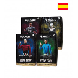 Commander Display (4 Mazos) Español Star Trek - Magic The Gathering
