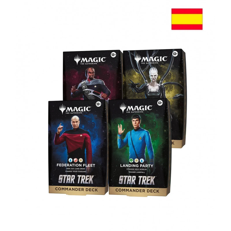 Commander Display (4 Mazos) Español Star Trek - Magic The Gathering