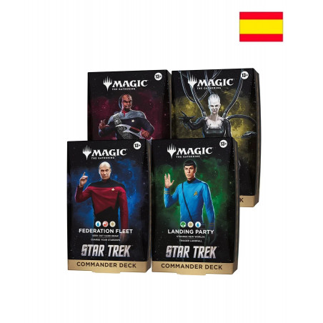 Commander Display (4 Mazos) Español Star Trek - Magic The Gathering