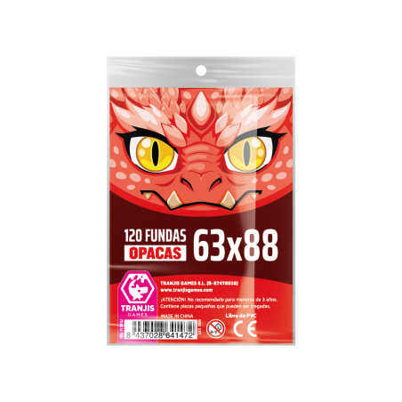 Fundas Dragón Rojo (63X88mm)
