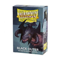 Fundas Standard Outer Sleeves Black - Standar Size (100 fundas) Dragon Shield