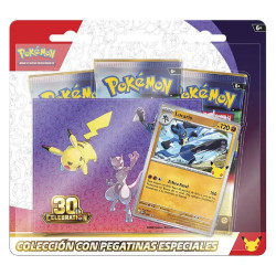 POKEMON COLECCION CON PEGATINAS ESPECIALES Lucario - 30 ANIVERSARIO