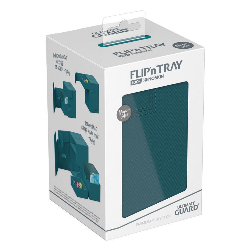 Ultimate Guard Flip`n`Tray 100+ XenoSkin Monocolor Gasolina Azul