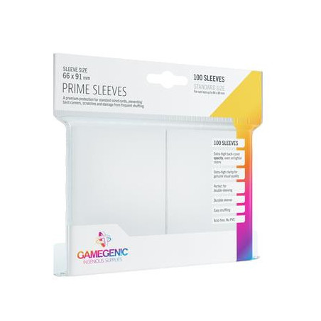 Pack Prime Sleeves White (100)