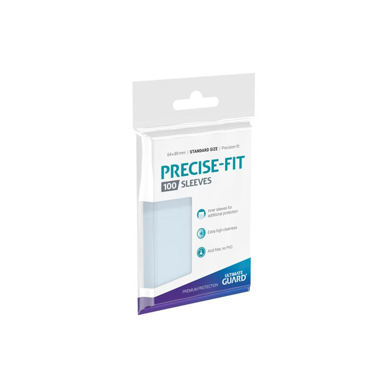Ultimate Guard Precise-Fit Sleeves Fundas de Cartas Tamaño Estándar Transparente (100)
