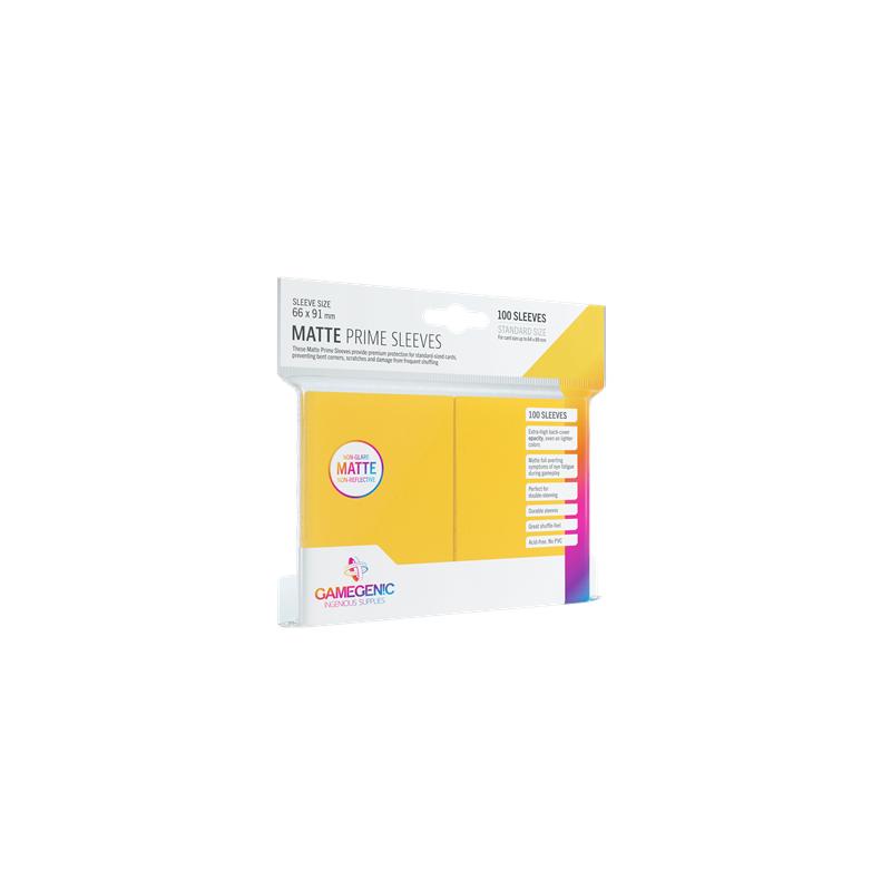 Pack Matte Prime Sleeves Yellow