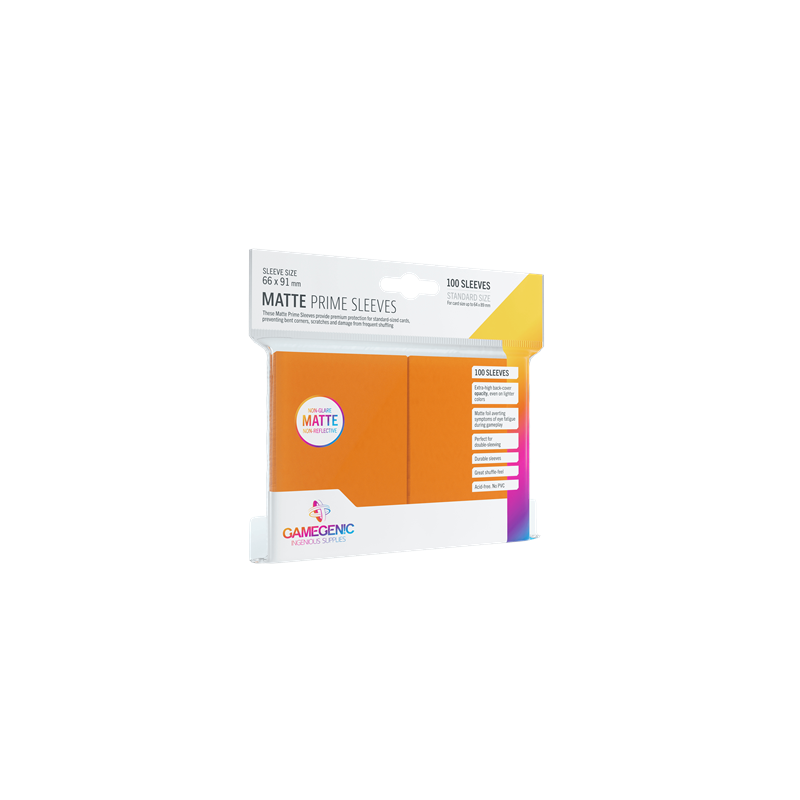 Pack Matte Prime Sleeves Orange