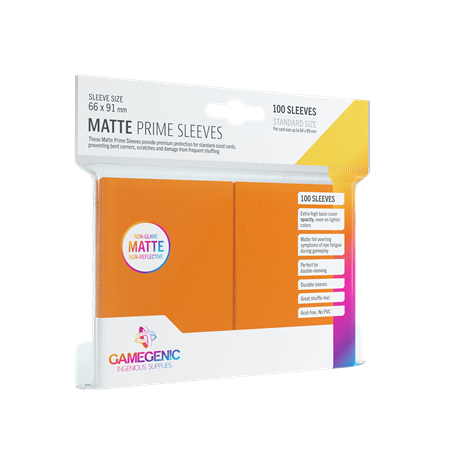 Pack Matte Prime Sleeves Orange