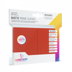 Pack Matte Prime Sleeves Red