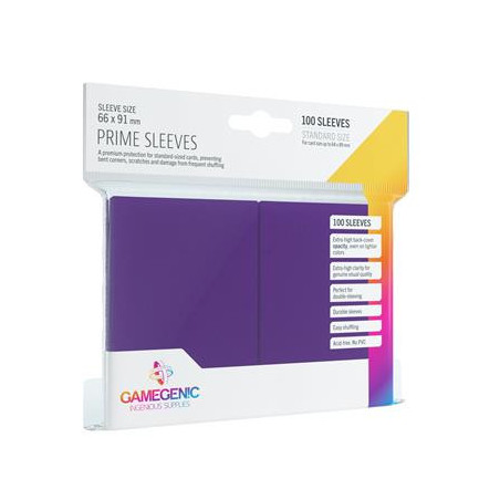 Pack Prime Sleeves Purple (100)